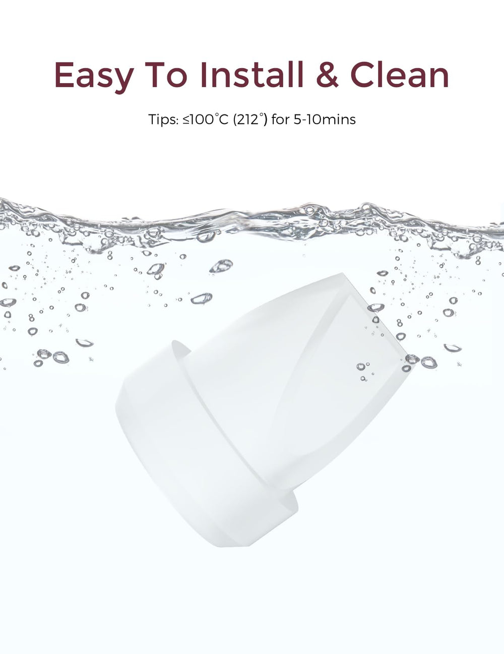 Momcozy M6 valve drain-bottom demonstrates direct milk drainage to the container.