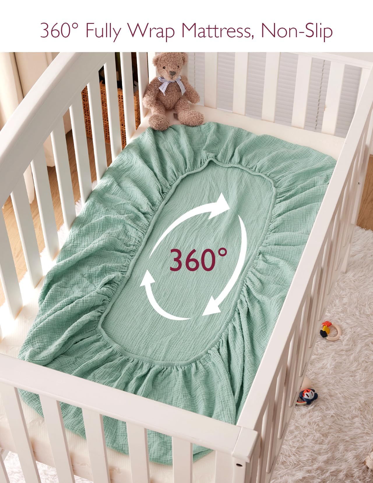 Momcozy crib-sheet-neutral-colors suit any nursery palette.