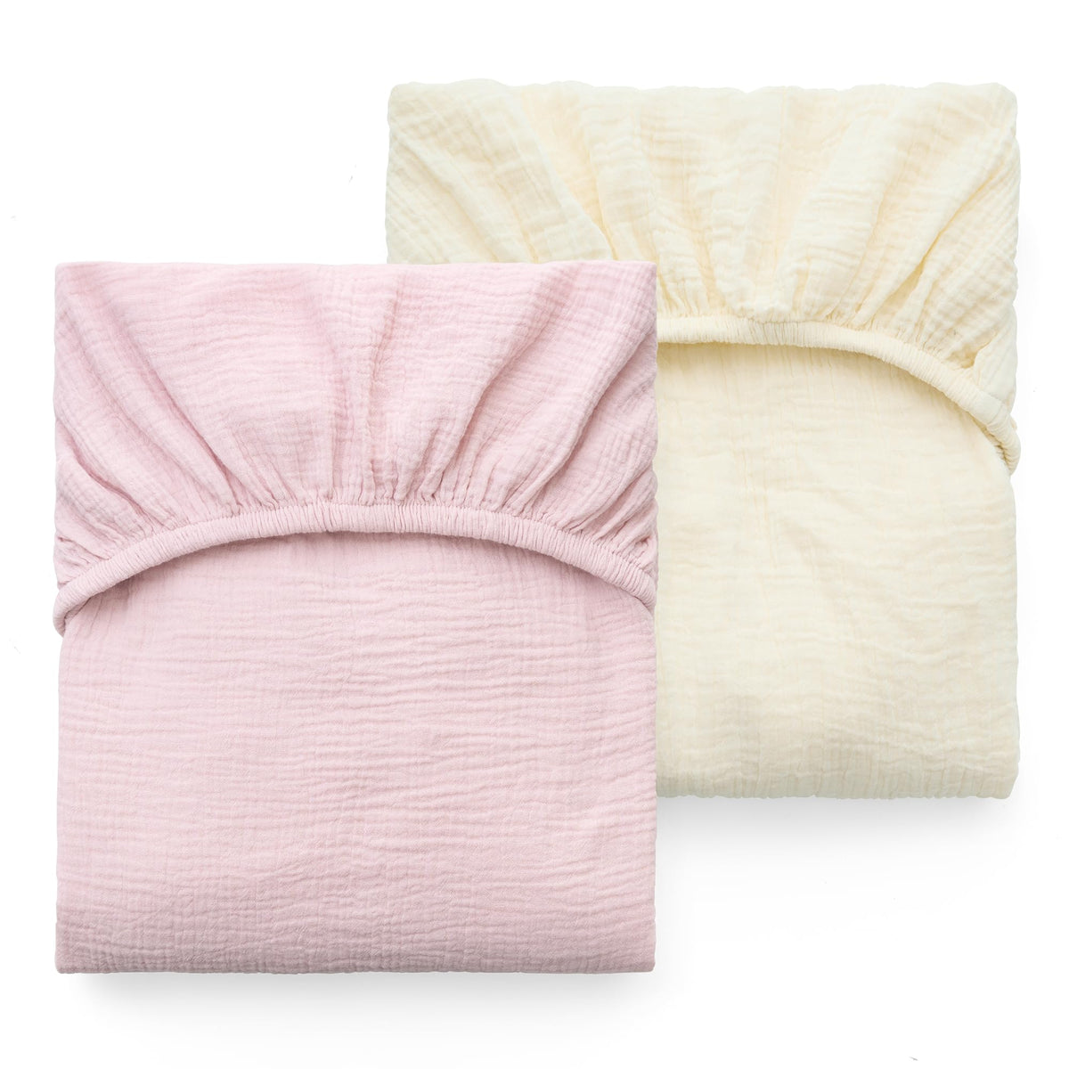 Momcozy crib sheet close-up shows soft 100% cotton fabric