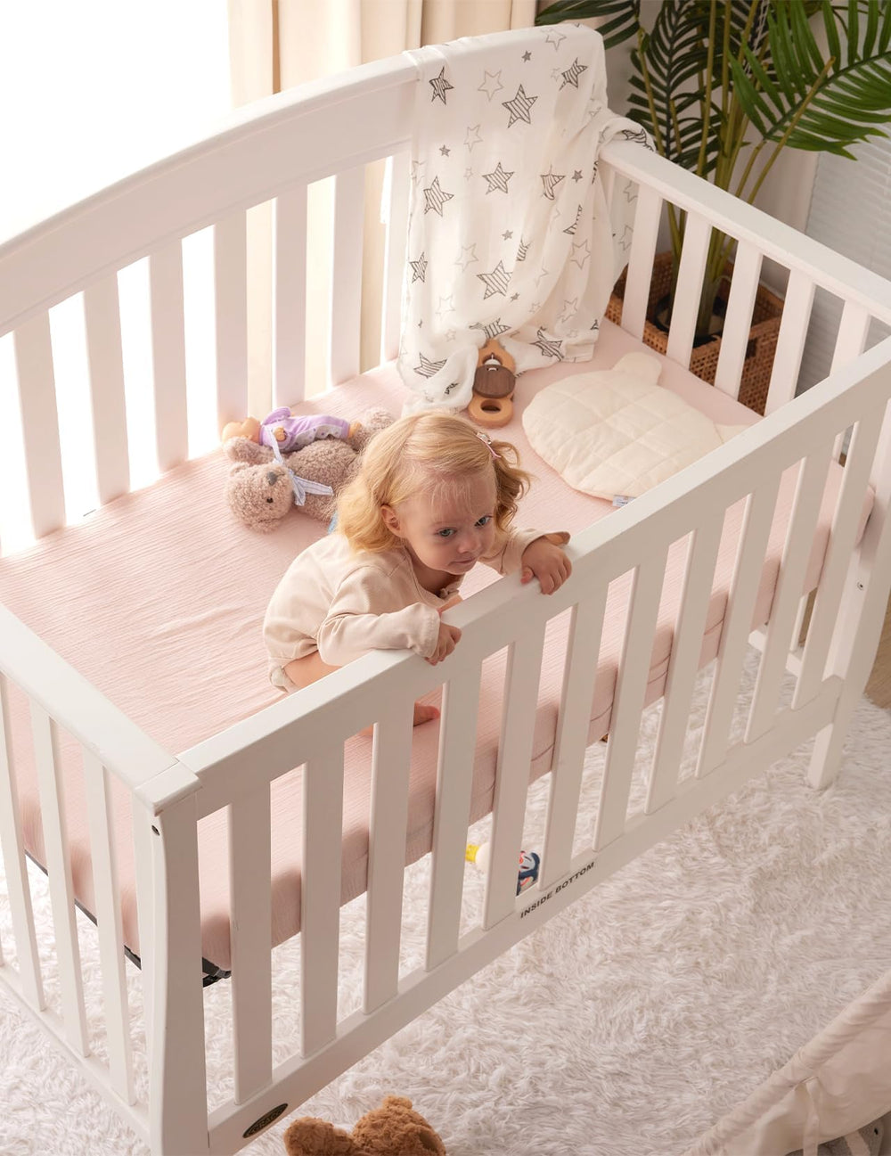 Momcozy soft sleep surface provides gentle comfort for infants
