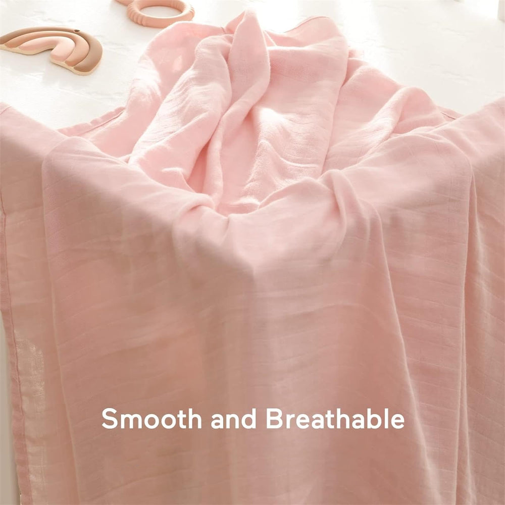 Momcozy swaddle blanket keeps baby snug in a large wrap.