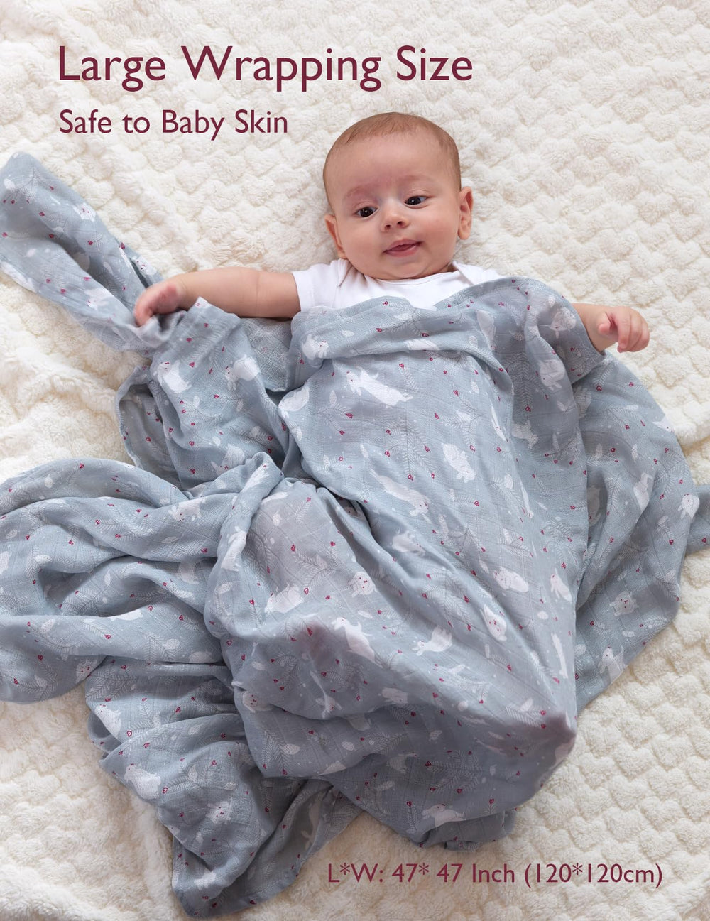 Momcozy breathable fabric image highlighting airy comfort for baby