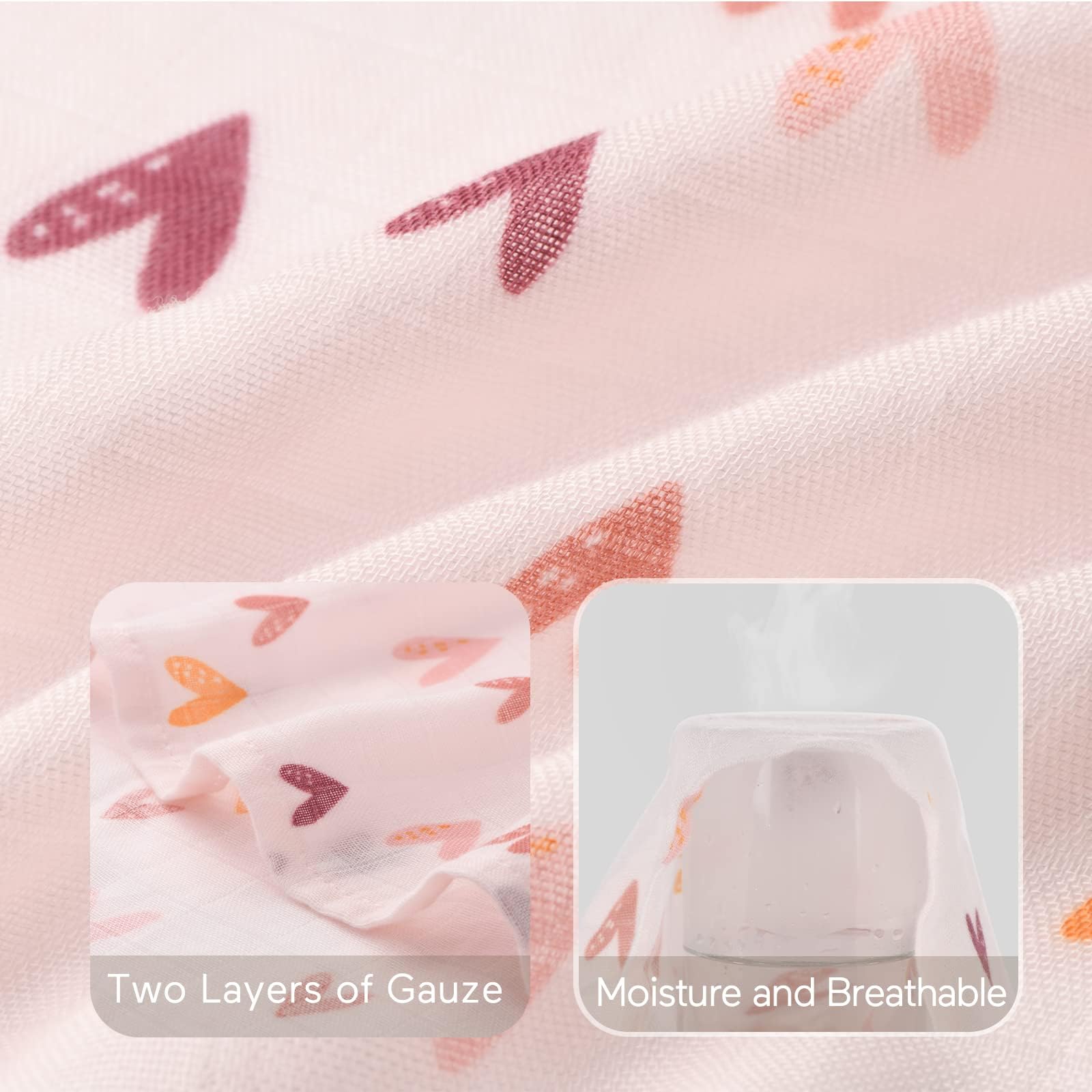 Momcozy muslin swaddle blanket care tips show machine-washable fabric that's gentle on skin