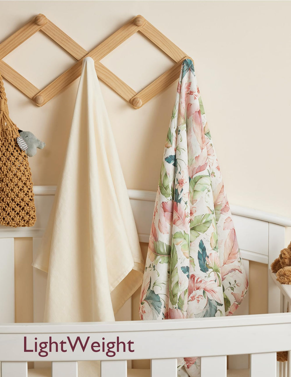 Momcozy nursing cover and burp cloth use via swaddle blanket versatility.