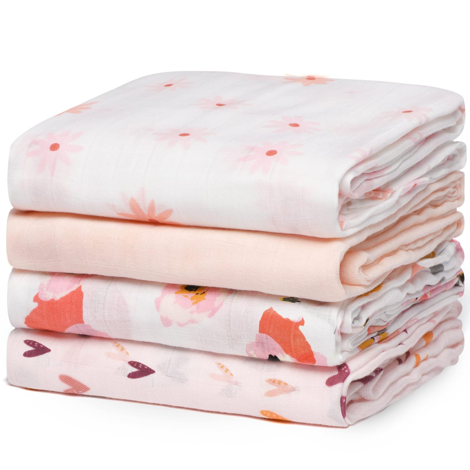 Momcozy muslin swaddle blanket soft closeup shows silky texture gentle on baby's skin