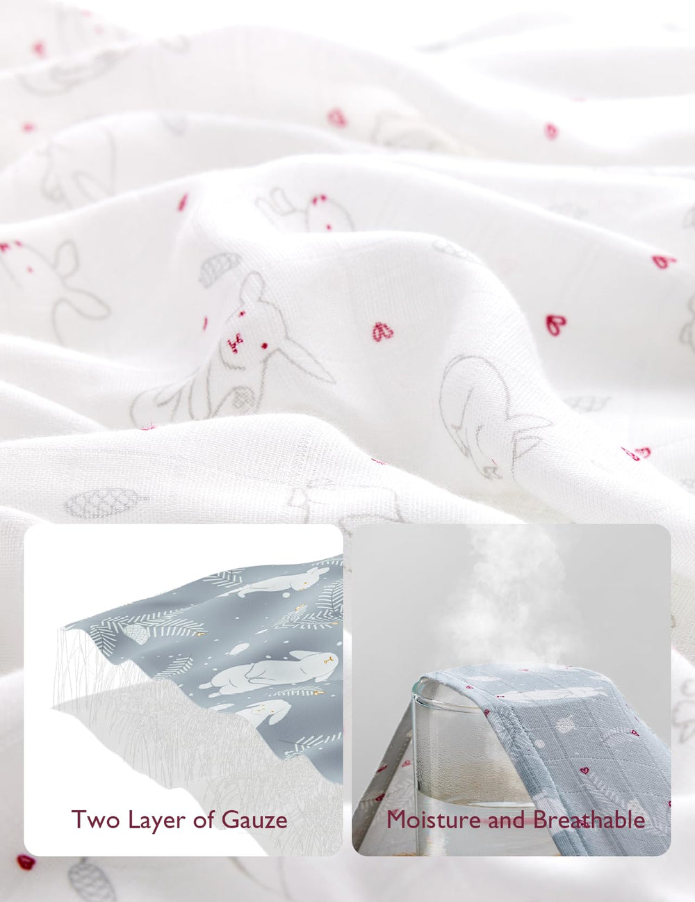 Momcozy muslin swaddle blanket unisex colors suitable for any nursery decor