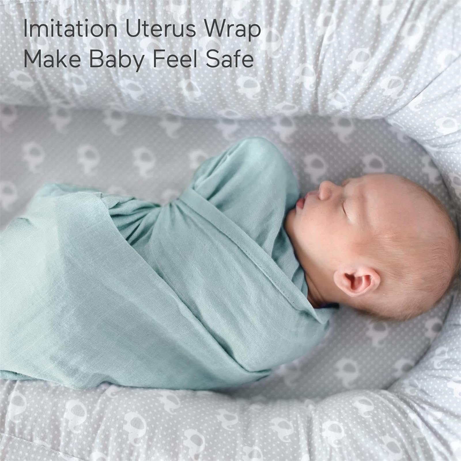 Momcozy muslin swaddle blanket used as nursing cover for versatile comfort