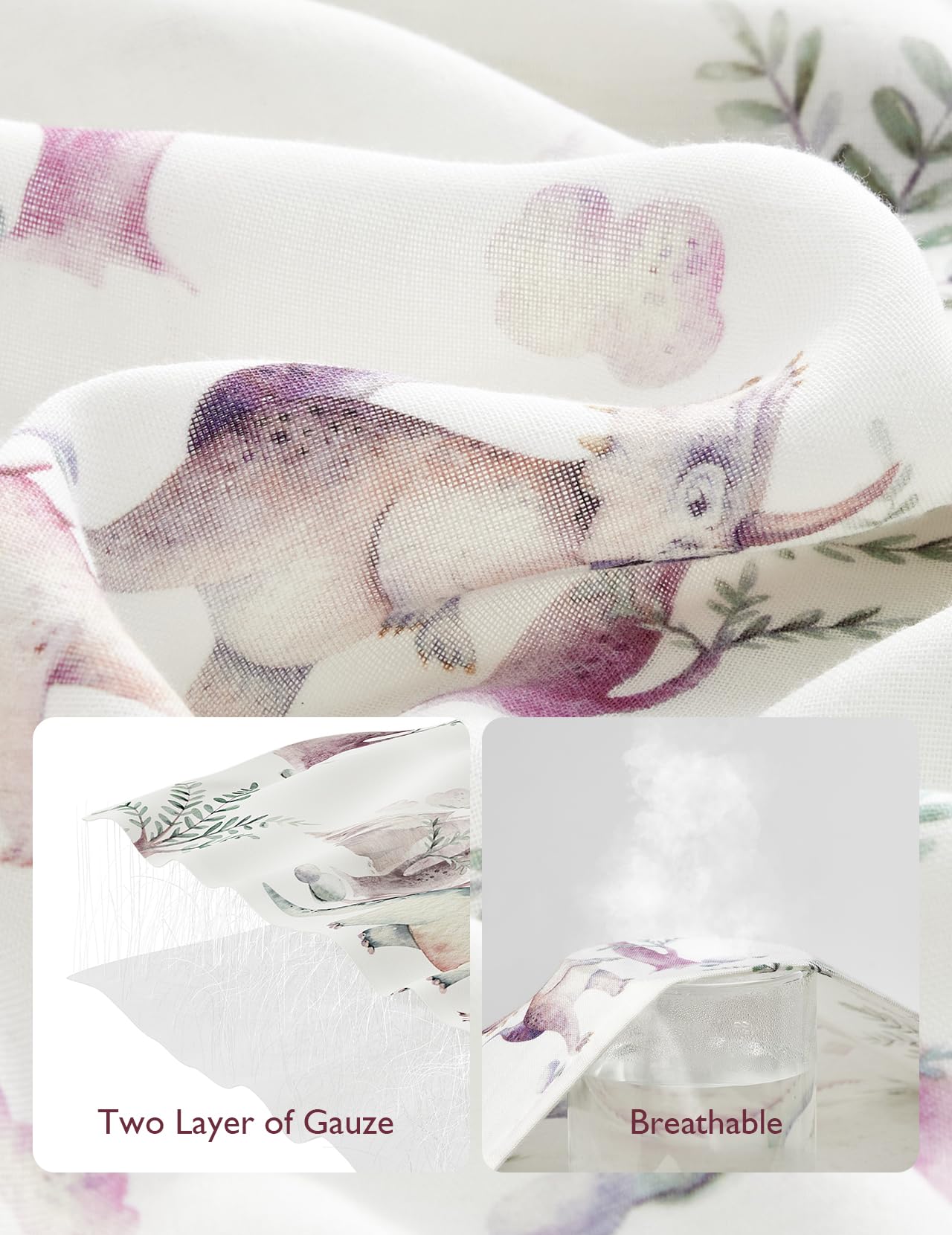 Momcozy muslin swaddle unisex-design fits any nursery and decor.