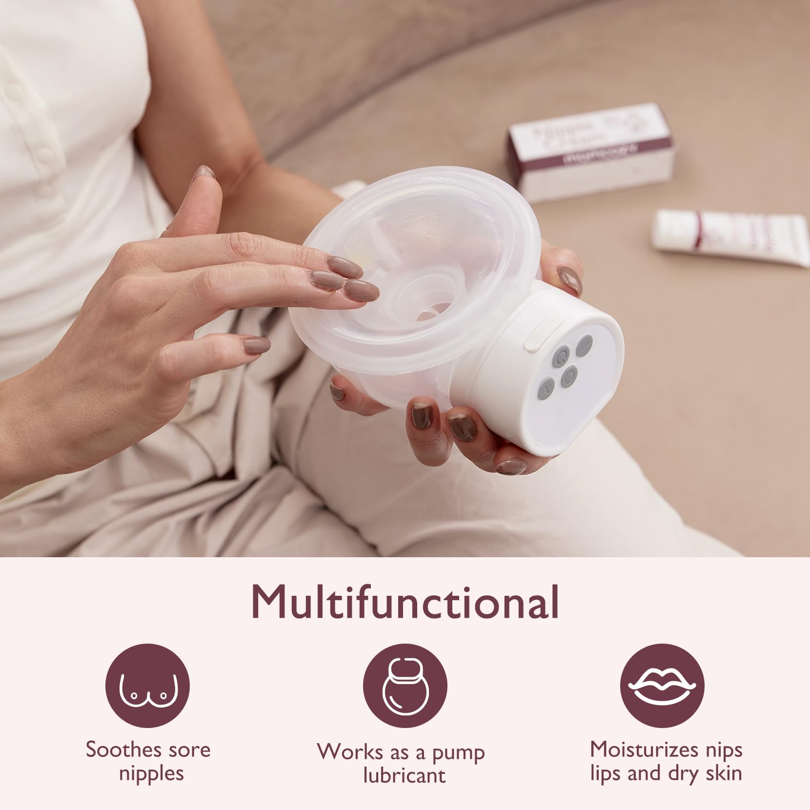 Momcozy nipple cream gift-ready box appeals to baby registry shoppers