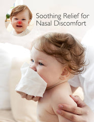 Momcozy nose saline wipes individual-wipe closeup with soft texture for cleansing.