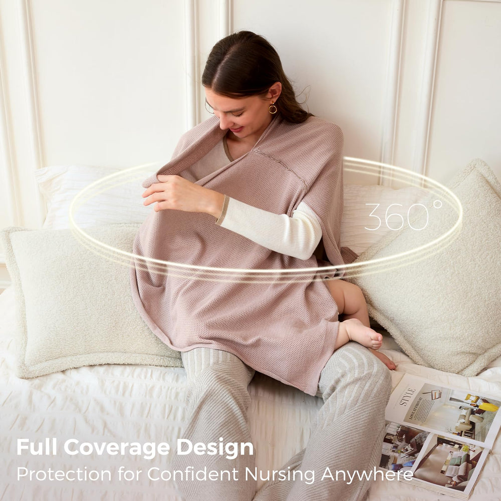 Momcozy nursing cover is machine washable for easy care.