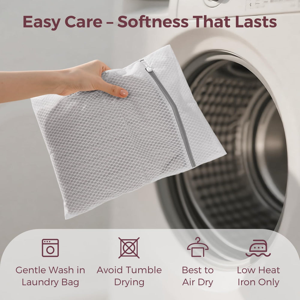 Momcozy includes mesh laundry bag protects softness after washes.