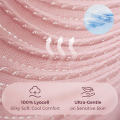 Momcozy pink cover folded flat, ideal for travel and storage