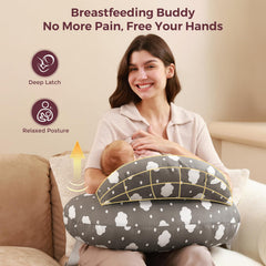 Momcozy cover with adjustable waist strap for secure fit.