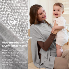 Momcozy Nursing Stroller Cover offers versatile use as a shade and privacy shield.
