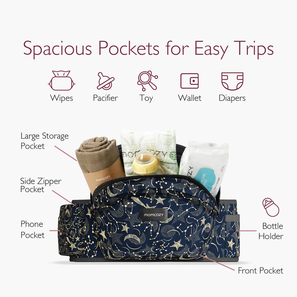 Momcozy original 3D belly protector highlights abdominal relief and stability.