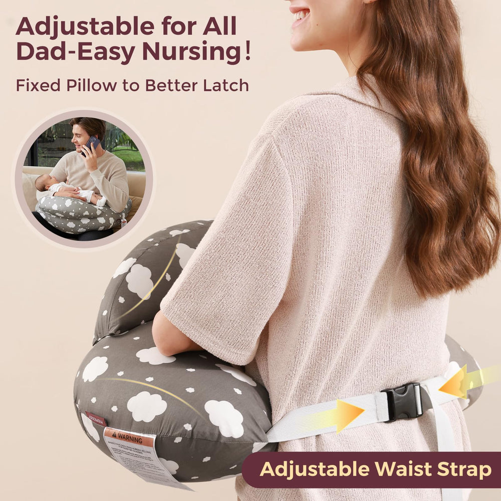 Momcozy Original nursing pillow displayed as a nursery must-have gift.