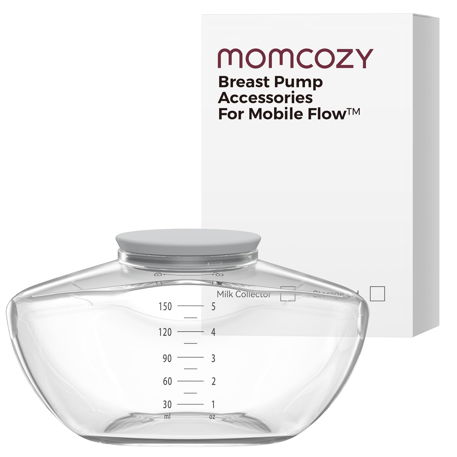 Momcozy original replacement container for M9 showing compatibility and quick swaps.