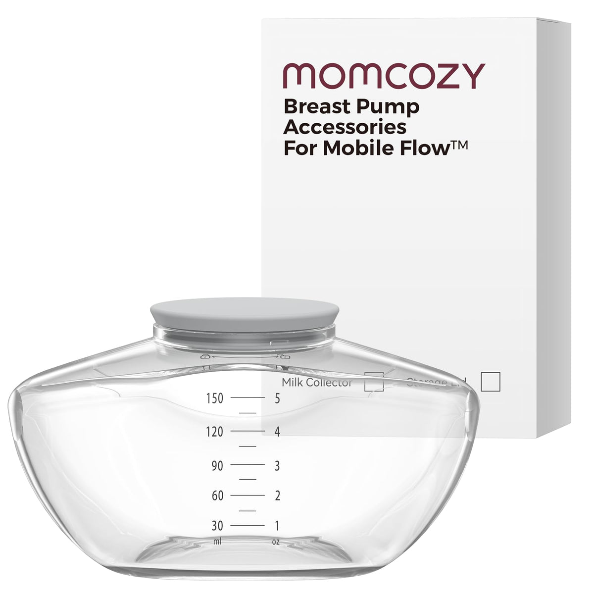 Momcozy original replacement container for M9 showing compatibility and quick swaps.