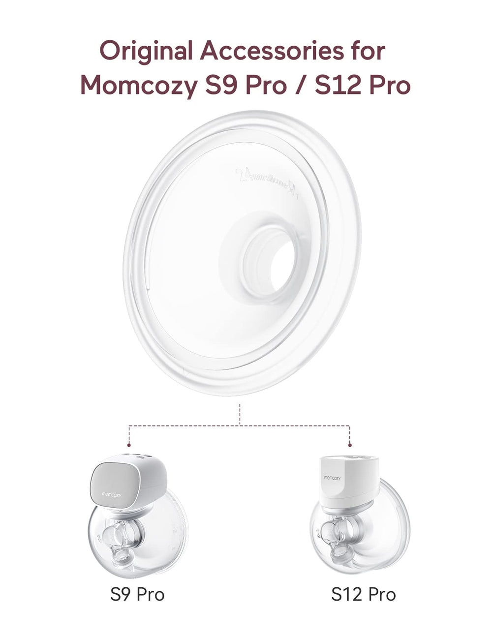 Momcozy Original S9 Pro/S12 Pro easy-cleaning design for simple care after pumping