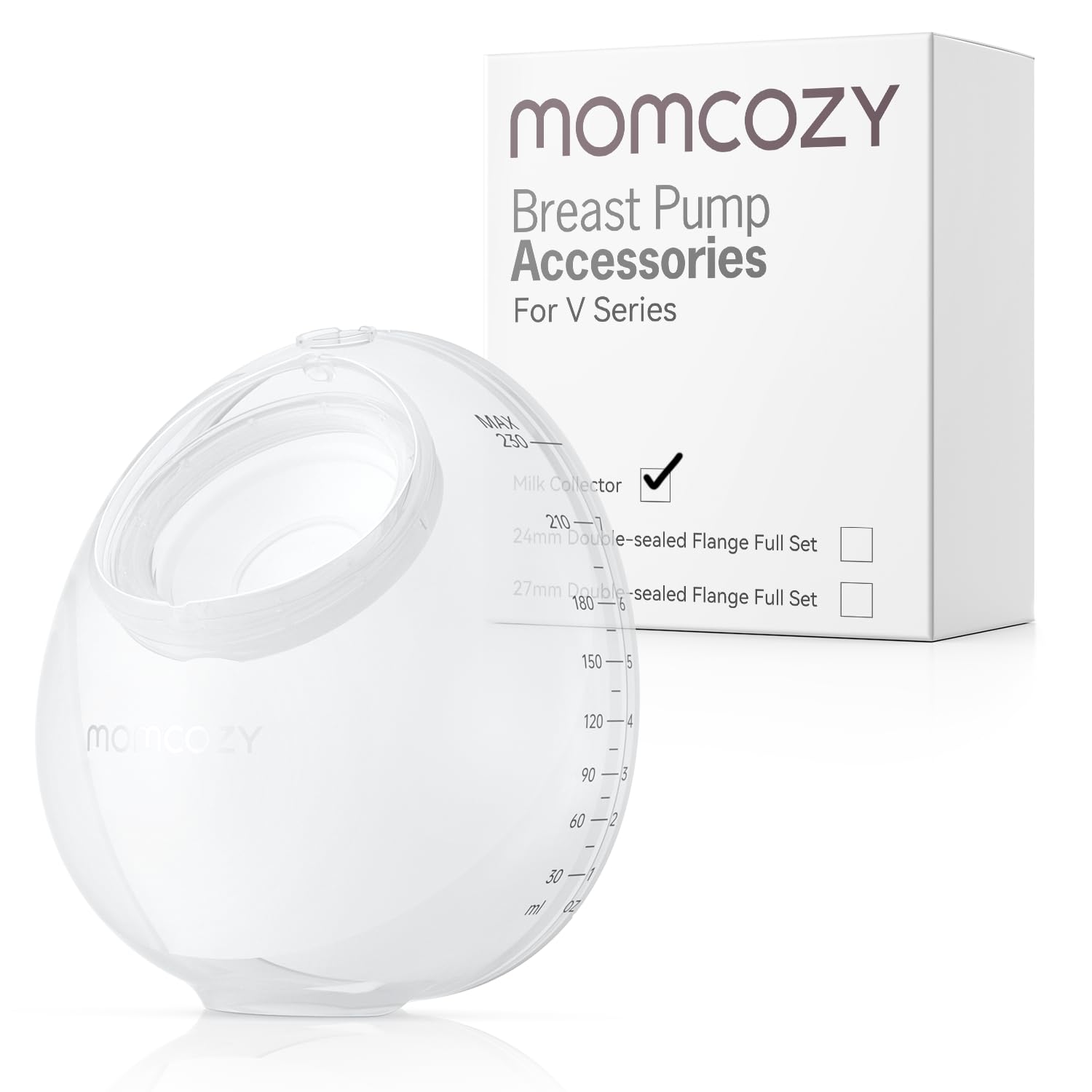 Momcozy Original V1 Pro/V2 Pro milk collector accessory, BPA-free and ready for everyday pumping convenience.