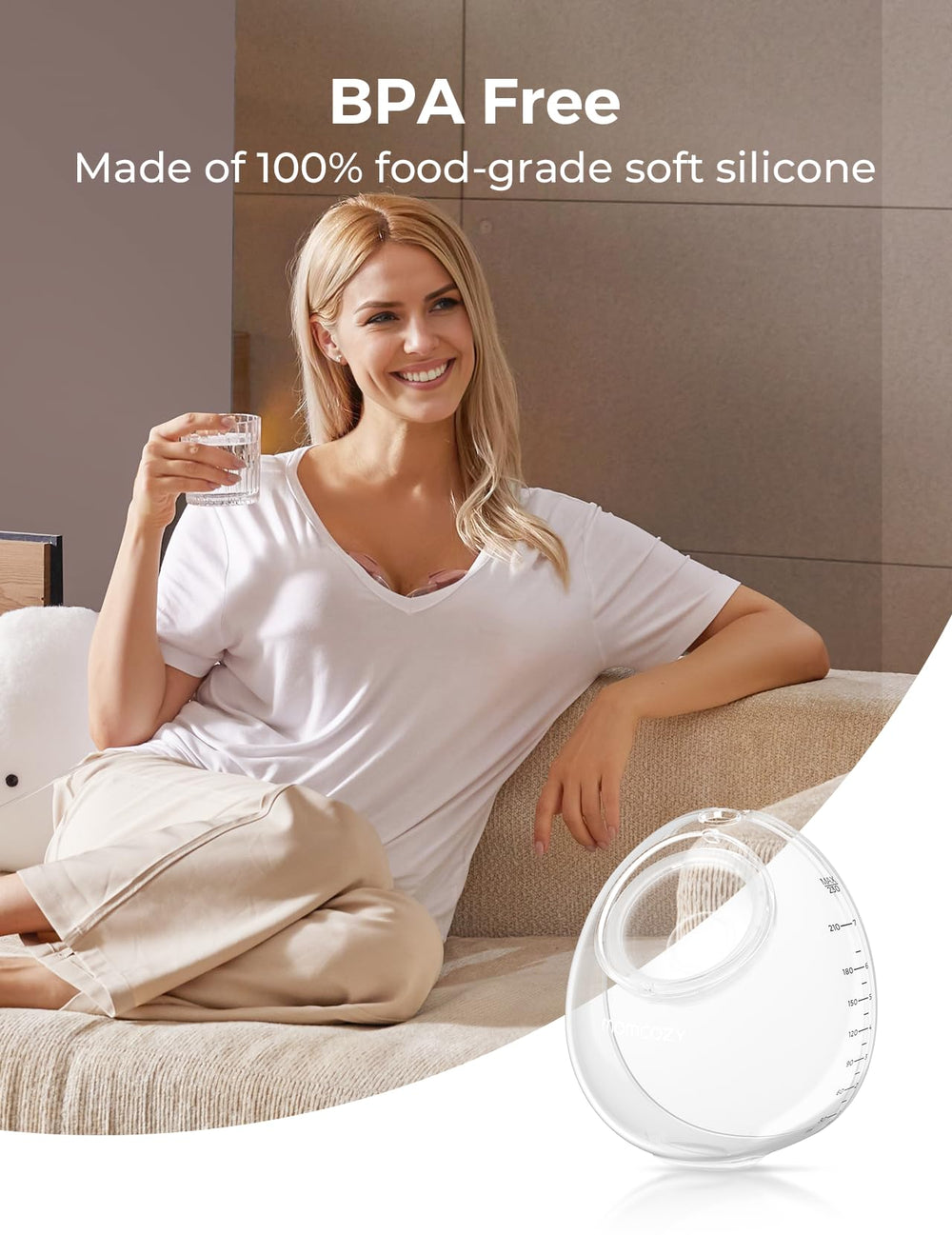 Momcozy replacement accessories pack, connect easily to motor and milk collector.