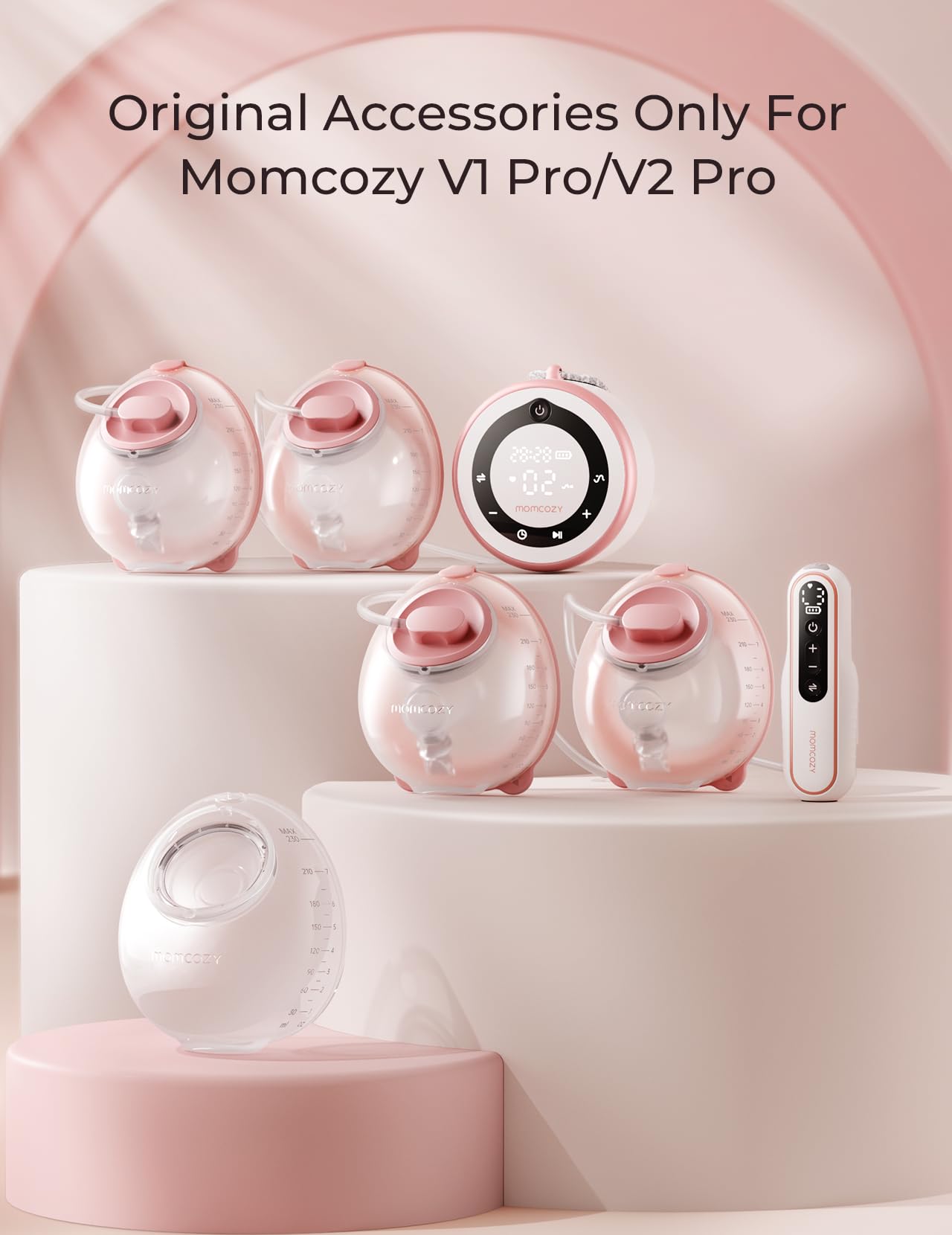Momcozy tubing for V1 Pro/V2 Pro, easy wipe-clean maintenance on busy days.