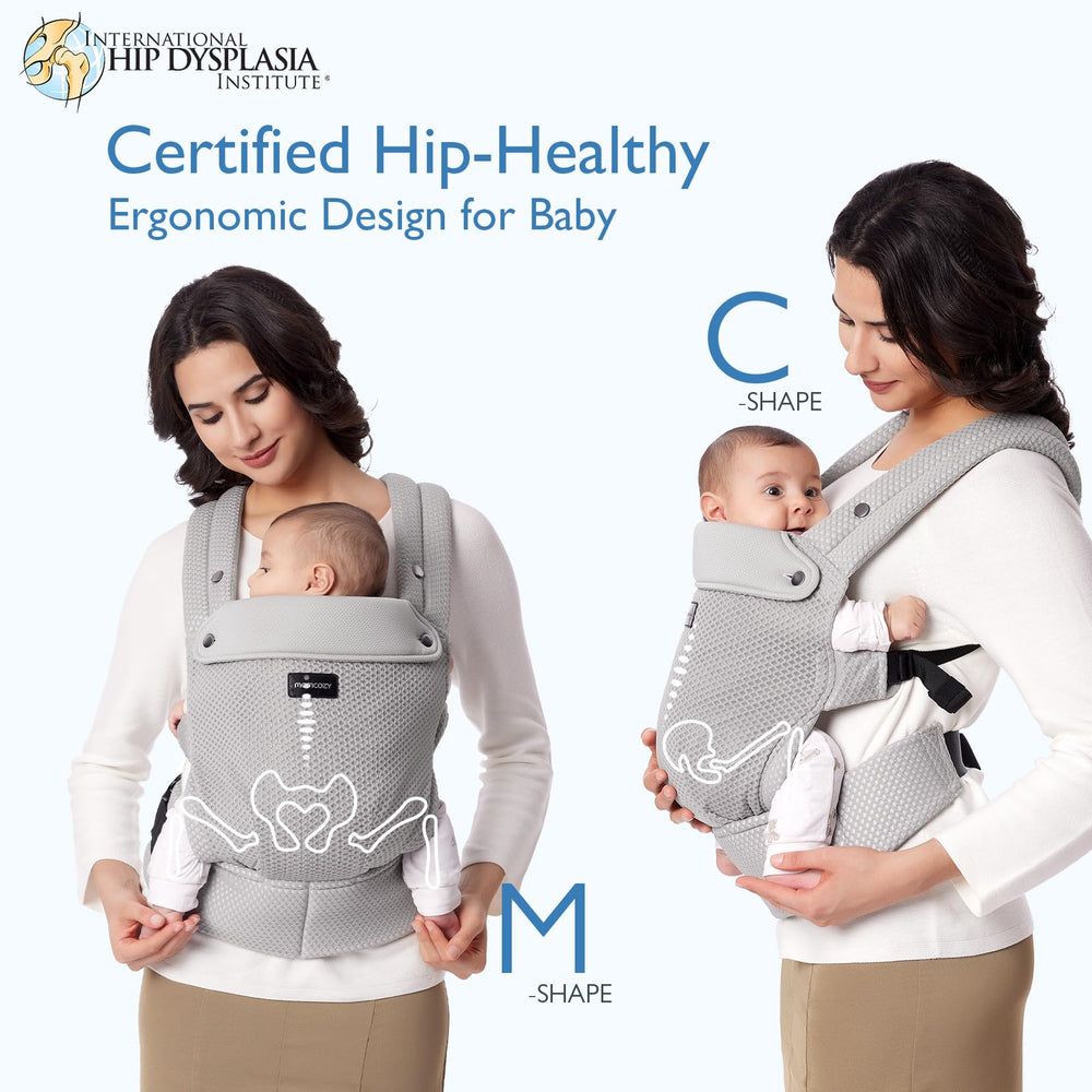 Momcozy padded legs opening enhances baby comfort and circulation.