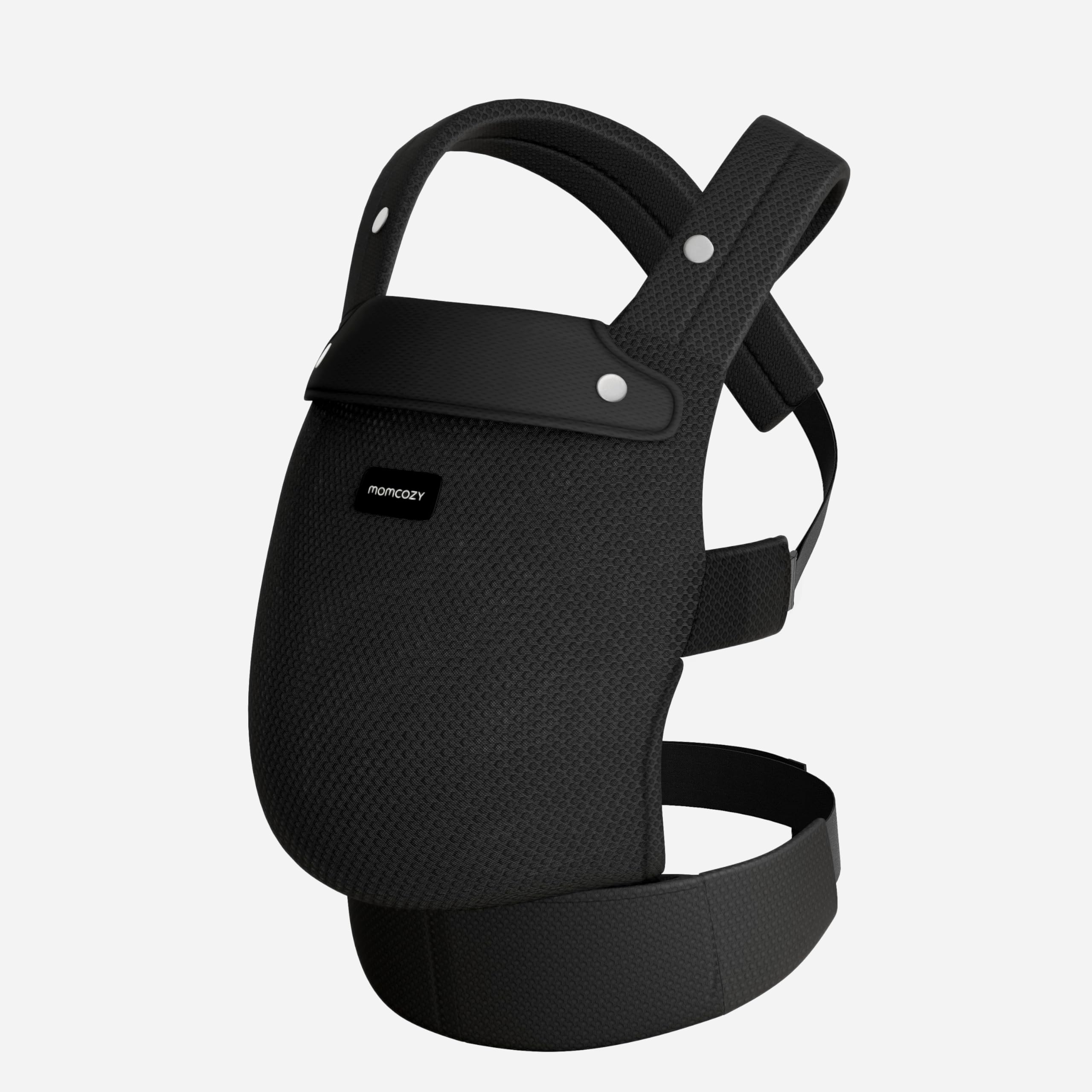 Momcozy padded shoulder and waist straps enhance comfort for parent and infant.