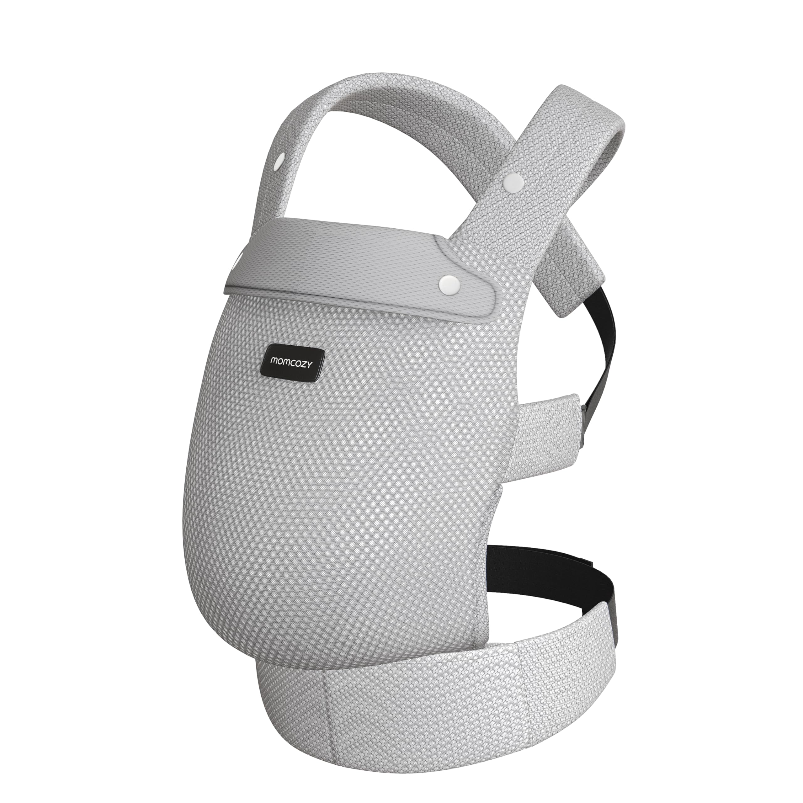 Momcozy padded shoulder and waist straps provide a customizable, comfortable fit.