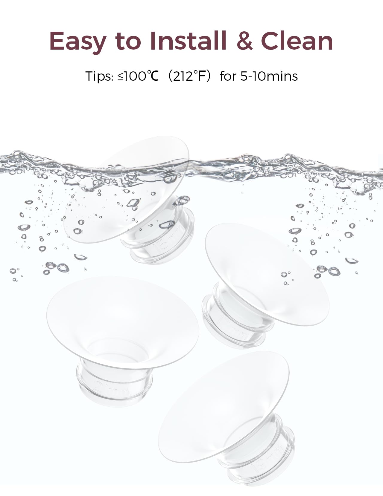 Momcozy 17mm insert focuses on a perfect fit and comfortable pumping.