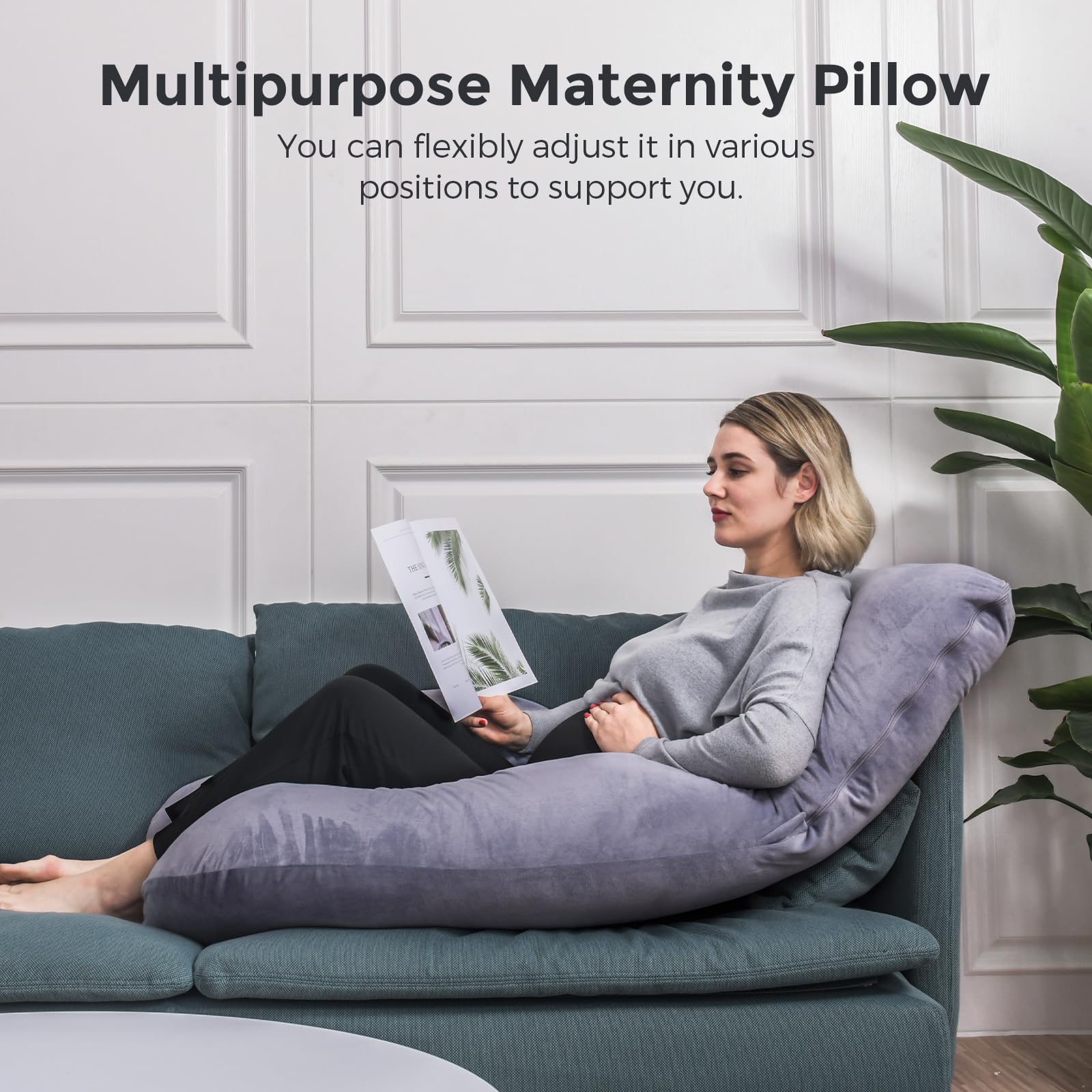 Momcozy bed setup shows space-saving all-in-one sleep solution.