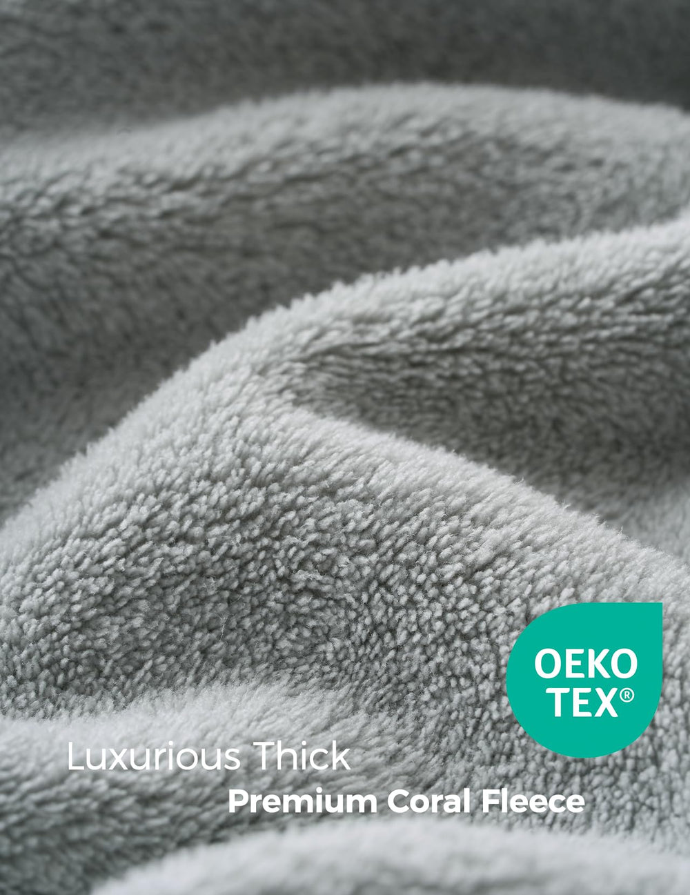 Momcozy plush coral fleece hooded towel close-up