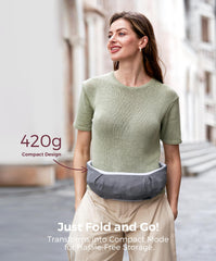 Momcozy cross-back straps support comfortable wear, reducing shoulder strain during long walks.