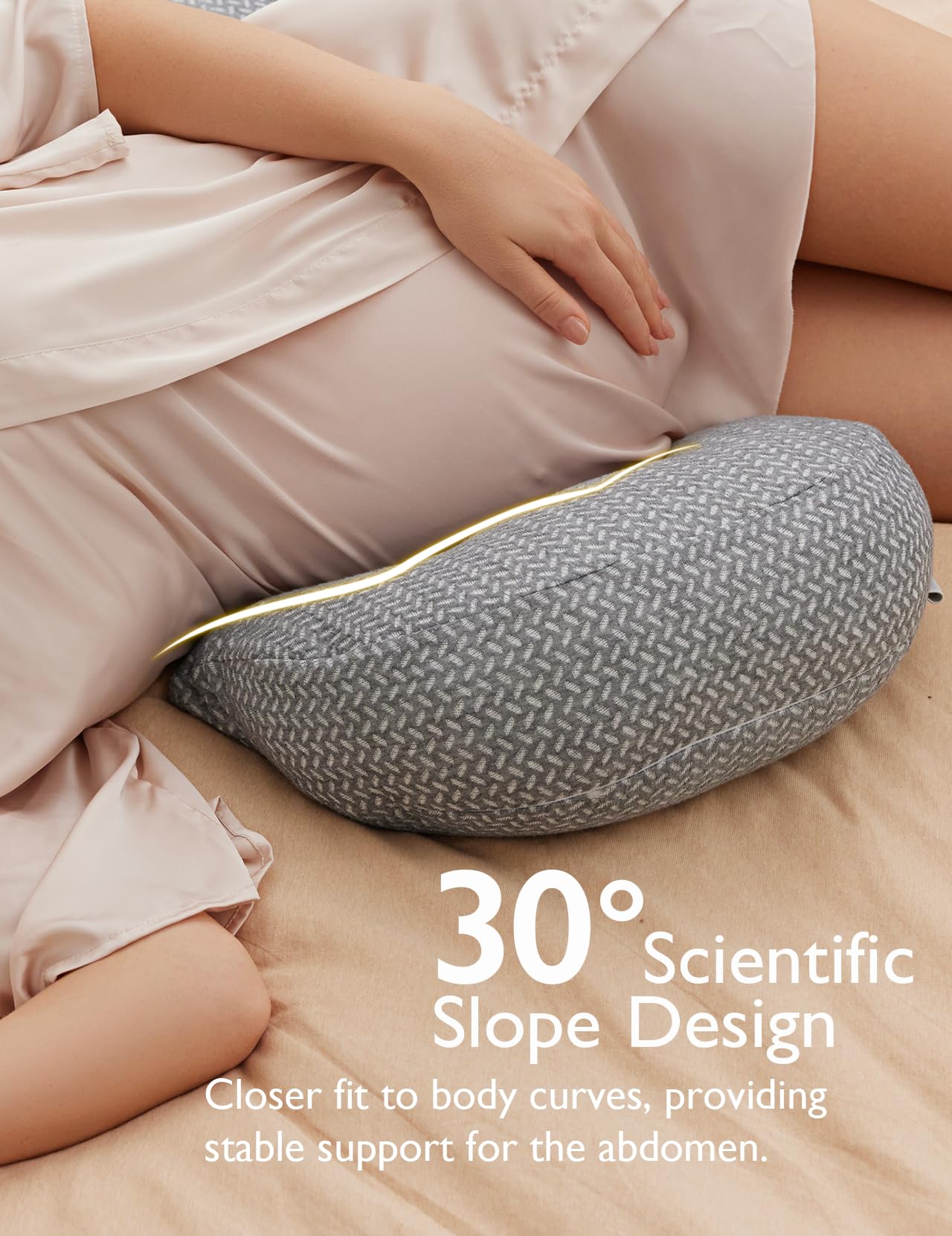 Momcozy travel-friendly pillow demonstrates compact design that fits in carry-ons and reduces fatigue