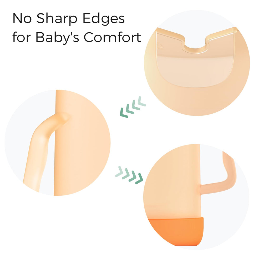 Momcozy portable toddler feeding solution appears lightweight for busy parents on the go