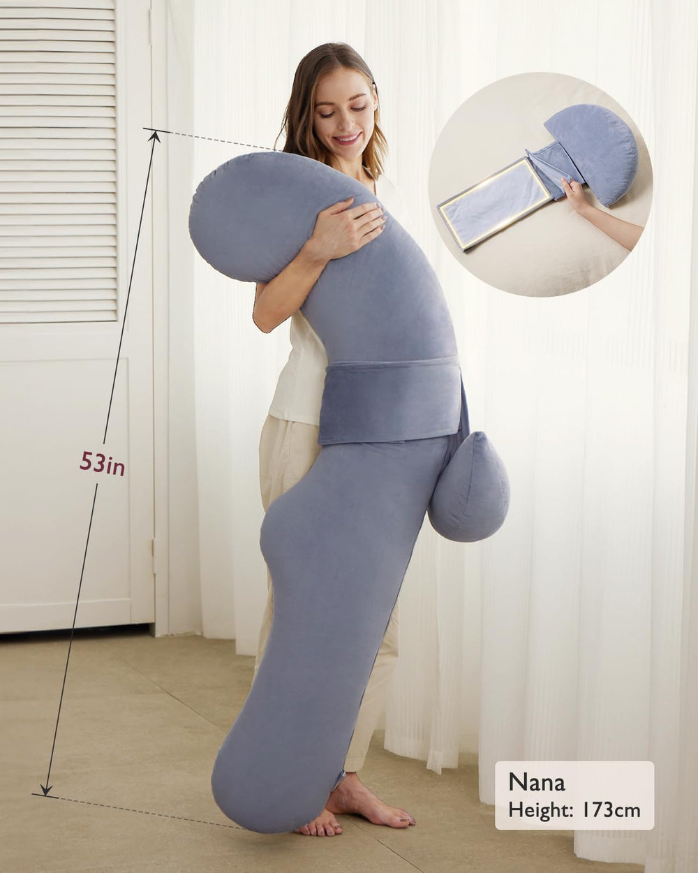 Momcozy easy-care velvet cover for quick cleaning and care