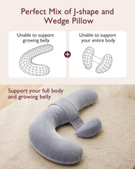 Momcozy velvet grey cover adds soft, breathable comfort