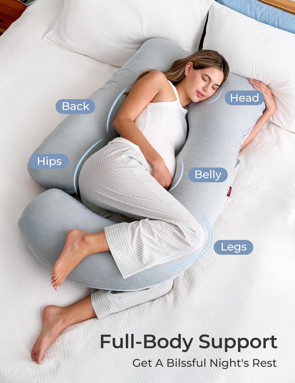 Momcozy premium long silk cotton fill highlighting durable plush