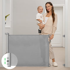 Momcozy retractable gate wide-71in coverage for large openings