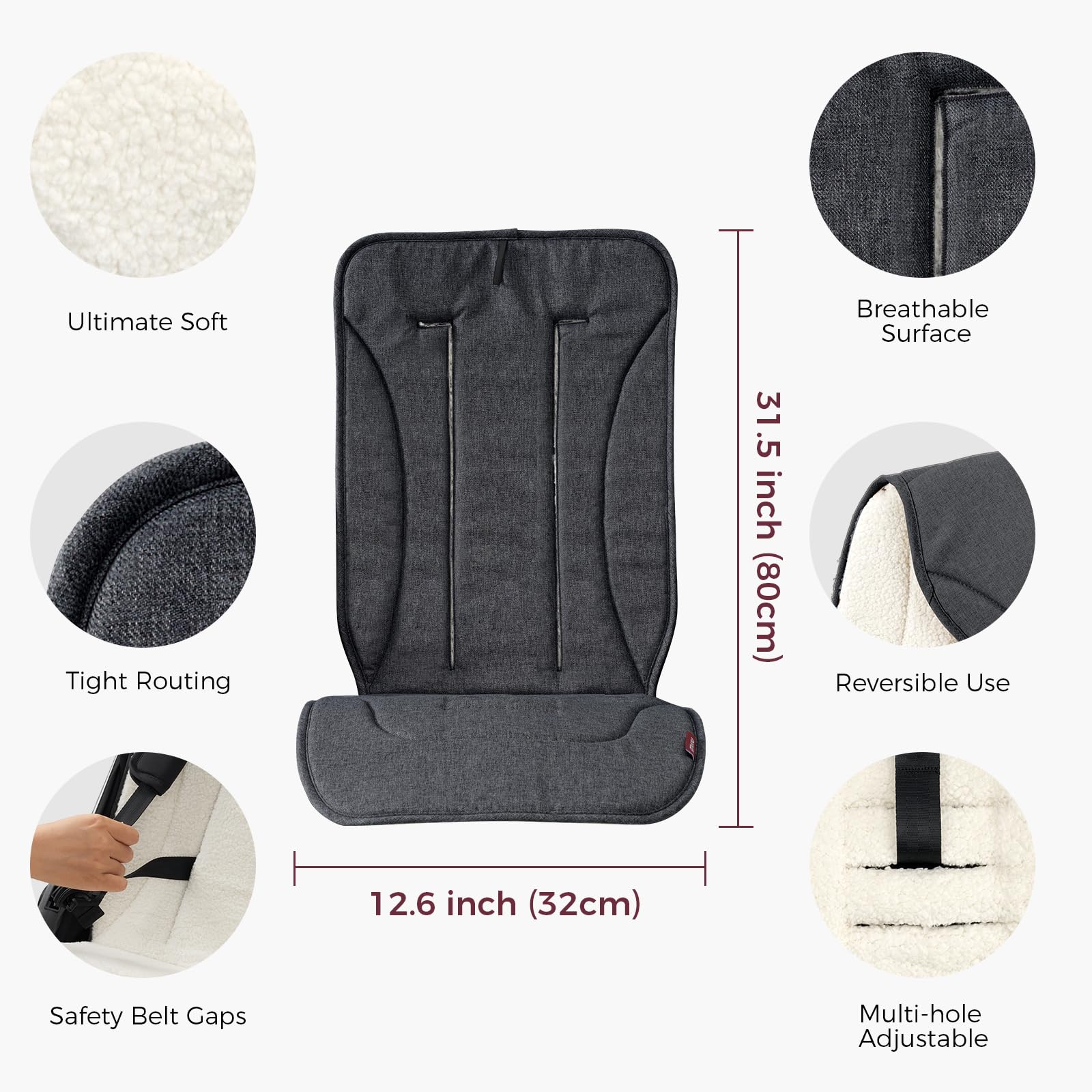 Momcozy reversible-stroller-cushion universal-fit works with strollers, cribs, and car seats