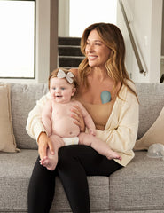 Momcozy massager heat settings illustrate warming options for soothing sessions.