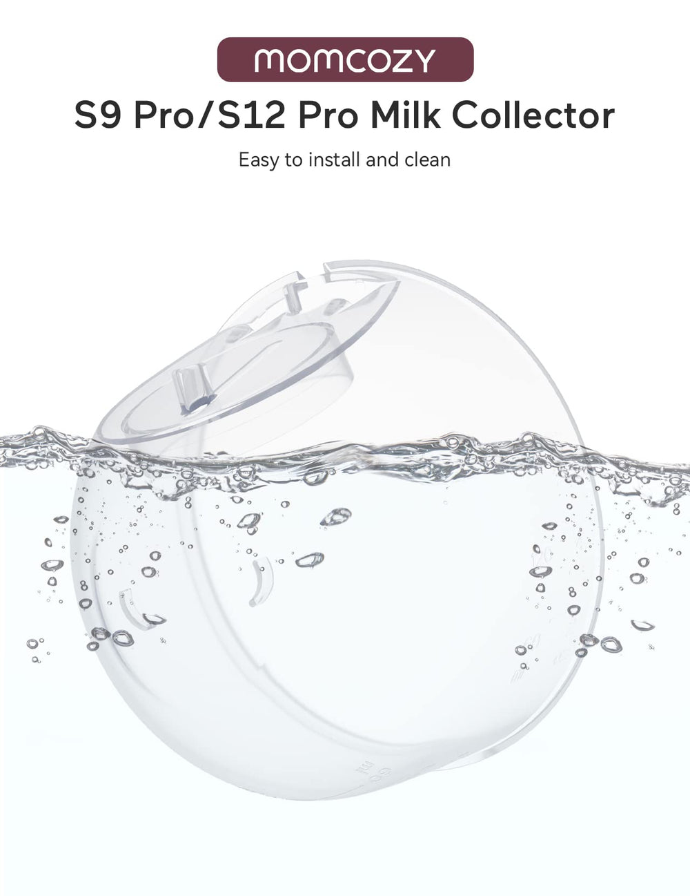 Momcozy S9 Pro/S12 Pro washable parts ready for easy daily cleaning