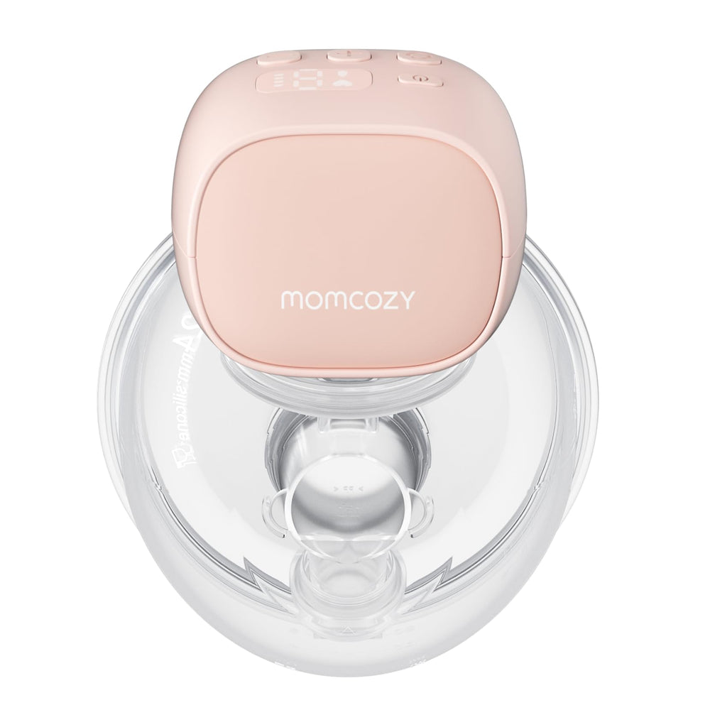 Momcozy S9 Pro wearable pump in use for hands-free pumping sessions
