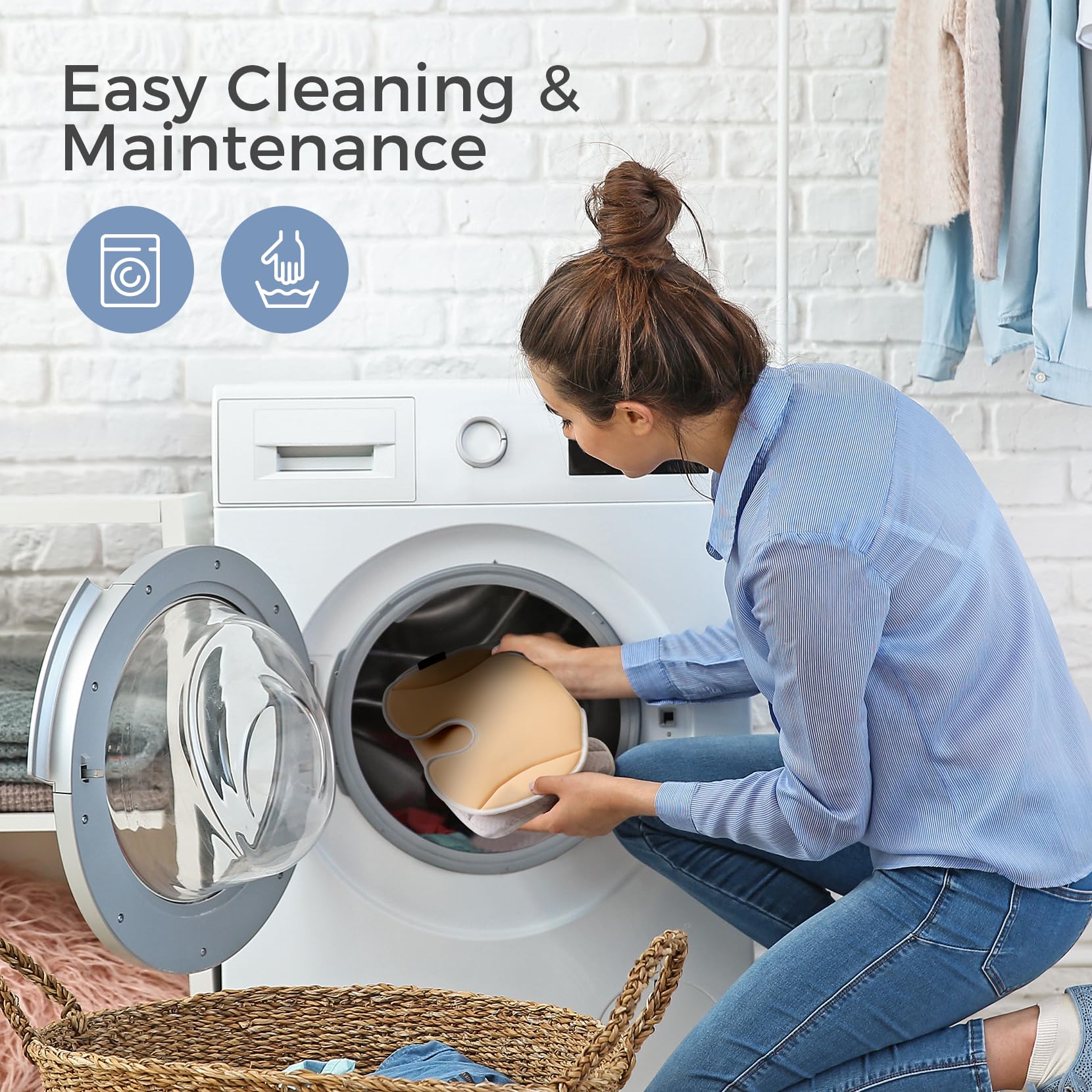 Momcozy seat liner is easy to install and machine washable for quick refresh.