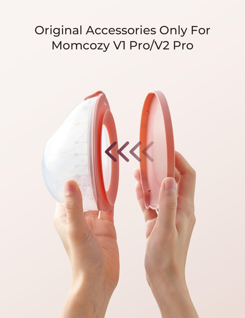 Momcozy silicone 15mm flange insert showing soft, safe material.