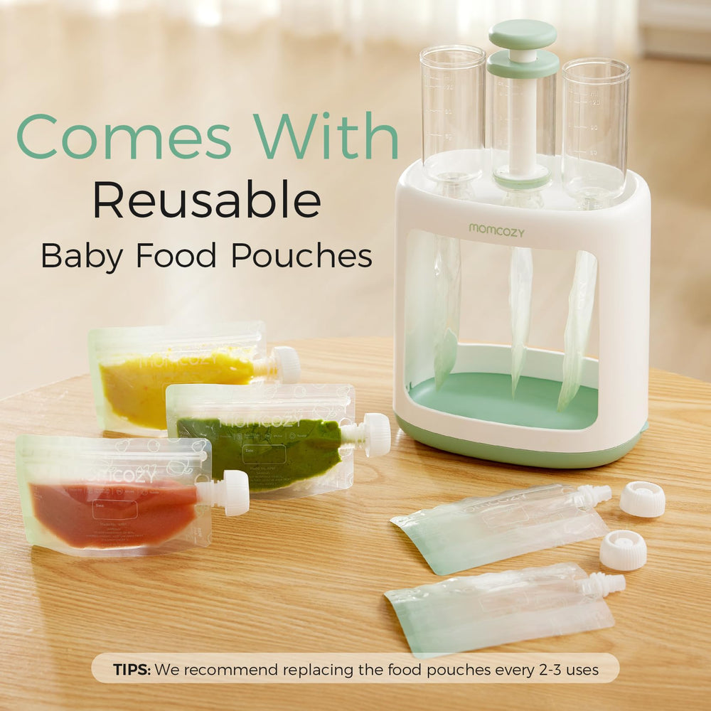 Momcozy Squeeze Station filling process enables easy, mess-free batch preparation.