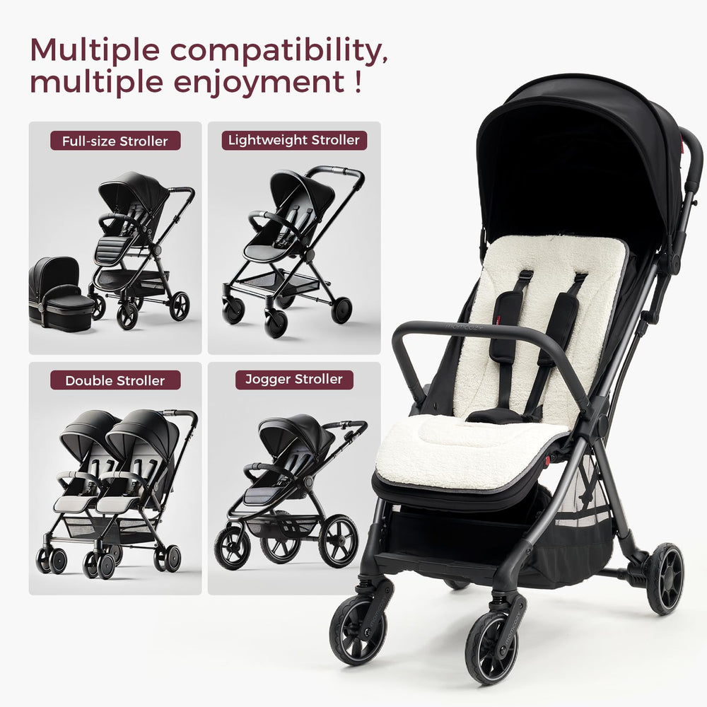 Momcozy-stroller-cushion-easy-installation-safety-straps ensures secure attachment