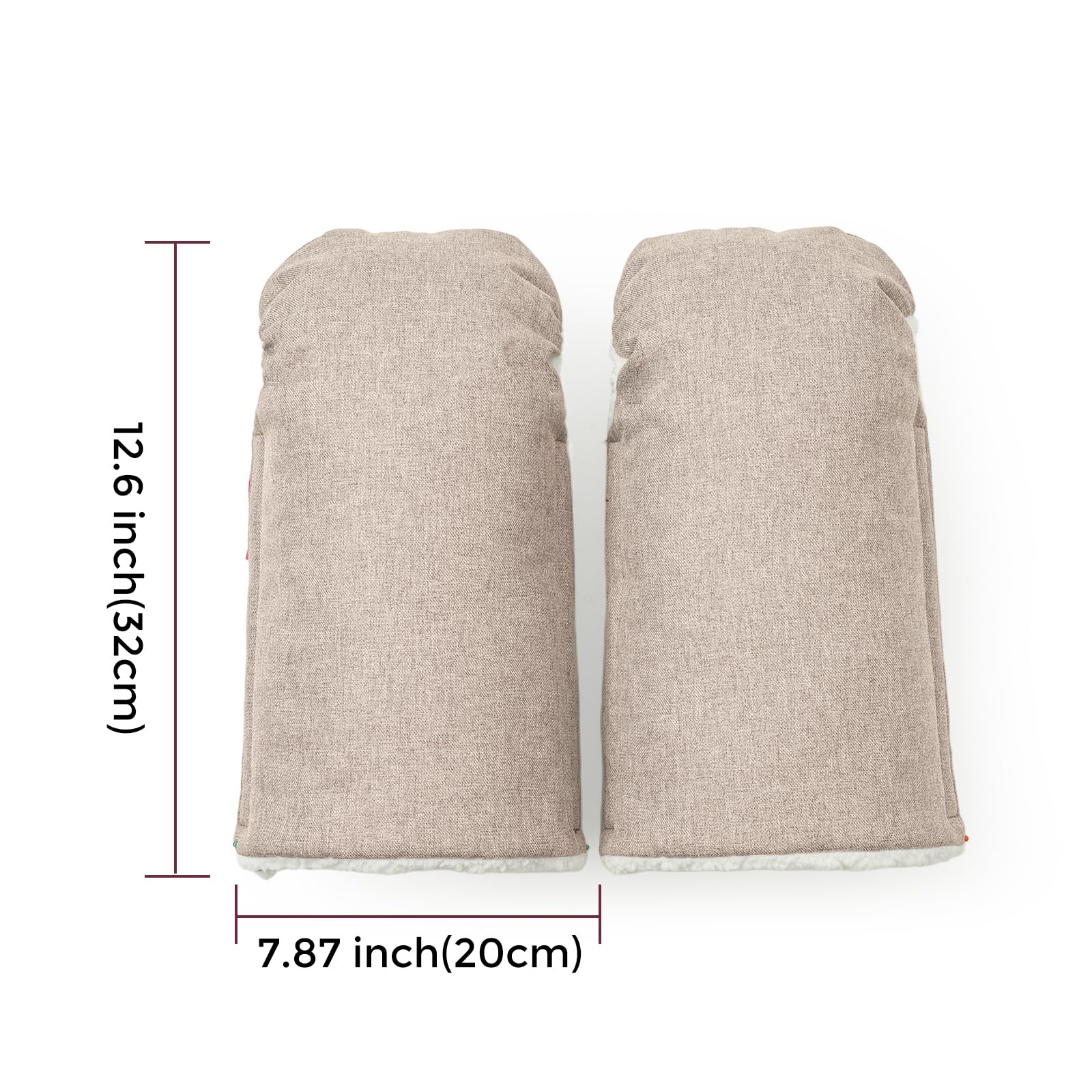 Momcozy Stroller Gloves waterproof-materials keep hands dry in rain or snow.