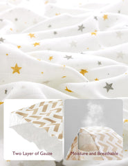 Momcozy swaddle blanket available in unisex colors to match nursery decor.